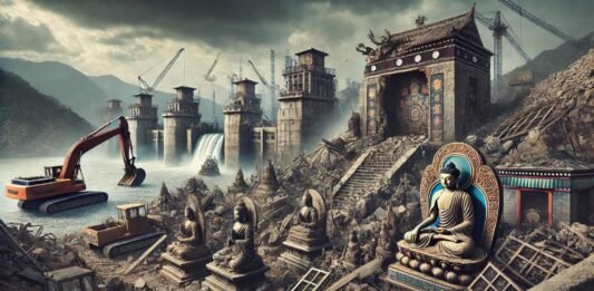 Sacred Tibetan Buddhist Monastery Reduced to Rubble for Controversial Chinese Hydropower Project